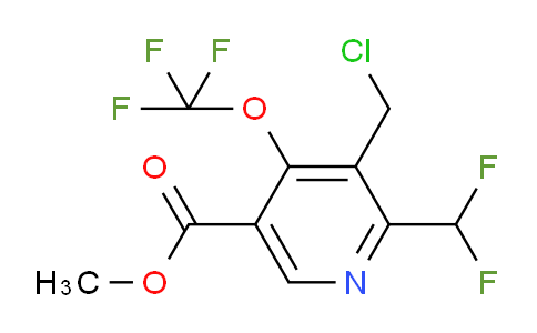 Methyl 3-(chloromethyl)-2-(difluoromethyl)-4-(trifluoromethoxy)pyridine-5-carboxylate