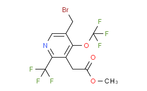 Methyl 5-(bromomethyl)-4-(trifluoromethoxy)-2-(trifluoromethyl)pyridine-3-acetate