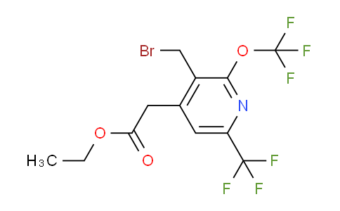 AM143948 | 1804673-54-8 | Ethyl 3-(bromomethyl)-2-(trifluoromethoxy)-6-(trifluoromethyl)pyridine-4-acetate