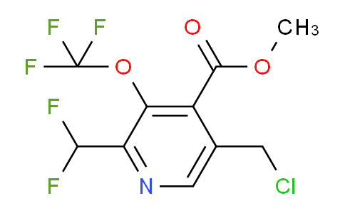 Methyl 5-(chloromethyl)-2-(difluoromethyl)-3-(trifluoromethoxy)pyridine-4-carboxylate