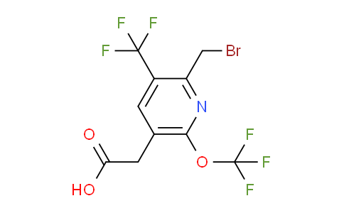 2-(Bromomethyl)-6-(trifluoromethoxy)-3-(trifluoromethyl)pyridine-5-acetic acid