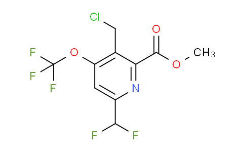 Methyl 3-(chloromethyl)-6-(difluoromethyl)-4-(trifluoromethoxy)pyridine-2-carboxylate