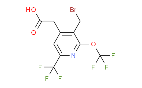 3-(Bromomethyl)-2-(trifluoromethoxy)-6-(trifluoromethyl)pyridine-4-acetic acid