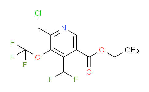 Ethyl 2-(chloromethyl)-4-(difluoromethyl)-3-(trifluoromethoxy)pyridine-5-carboxylate