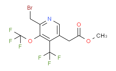 Methyl 2-(bromomethyl)-3-(trifluoromethoxy)-4-(trifluoromethyl)pyridine-5-acetate