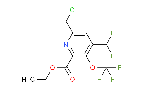 Ethyl 6-(chloromethyl)-4-(difluoromethyl)-3-(trifluoromethoxy)pyridine-2-carboxylate