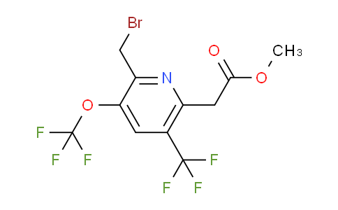 AM143960 | 1805296-86-9 | Methyl 2-(bromomethyl)-3-(trifluoromethoxy)-5-(trifluoromethyl)pyridine-6-acetate