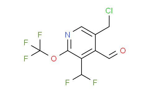 5-(Chloromethyl)-3-(difluoromethyl)-2-(trifluoromethoxy)pyridine-4-carboxaldehyde