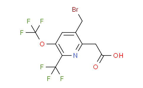 AM143968 | 1804876-30-9 | 3-(Bromomethyl)-5-(trifluoromethoxy)-6-(trifluoromethyl)pyridine-2-acetic acid