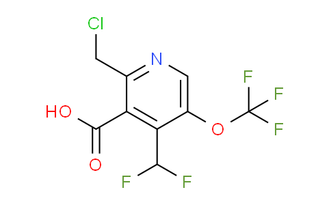 AM143982 | 1805953-48-3 | 2-(Chloromethyl)-4-(difluoromethyl)-5-(trifluoromethoxy)pyridine-3-carboxylic acid
