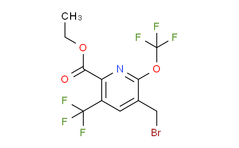 AM143988 | 1806170-12-6 | Ethyl 3-(bromomethyl)-2-(trifluoromethoxy)-5-(trifluoromethyl)pyridine-6-carboxylate