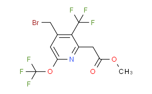 AM143996 | 1805166-13-5 | Methyl 4-(bromomethyl)-6-(trifluoromethoxy)-3-(trifluoromethyl)pyridine-2-acetate