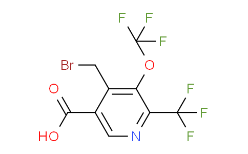 4-(Bromomethyl)-3-(trifluoromethoxy)-2-(trifluoromethyl)pyridine-5-carboxylic acid