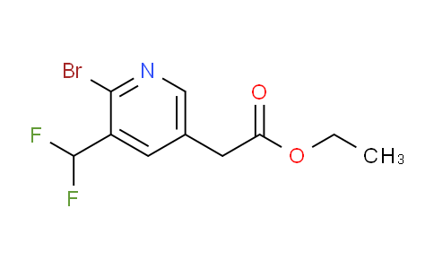 Ethyl 2-bromo-3-(difluoromethyl)pyridine-5-acetate