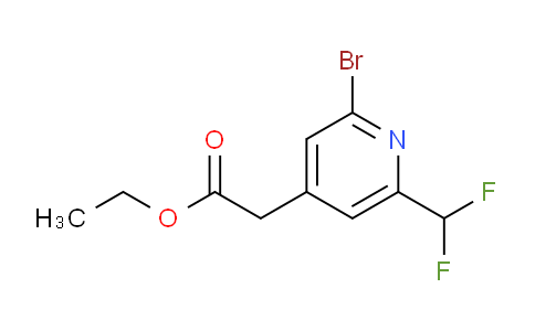 Ethyl 2-bromo-6-(difluoromethyl)pyridine-4-acetate