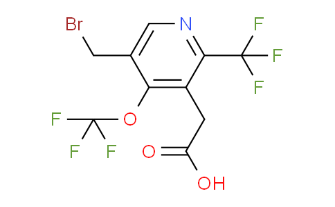 5-(Bromomethyl)-4-(trifluoromethoxy)-2-(trifluoromethyl)pyridine-3-acetic acid
