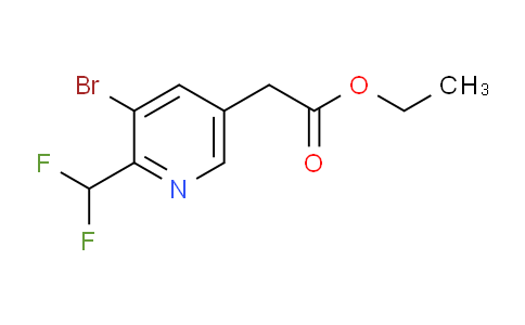 Ethyl 3-bromo-2-(difluoromethyl)pyridine-5-acetate
