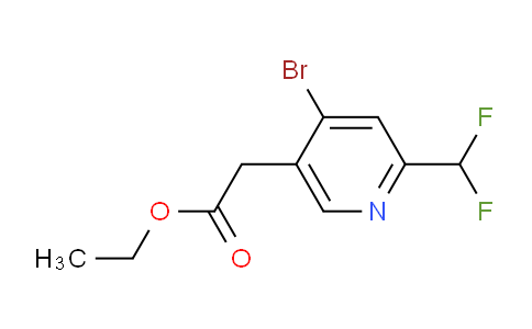 AM144033 | 1805303-78-9 | Ethyl 4-bromo-2-(difluoromethyl)pyridine-5-acetate