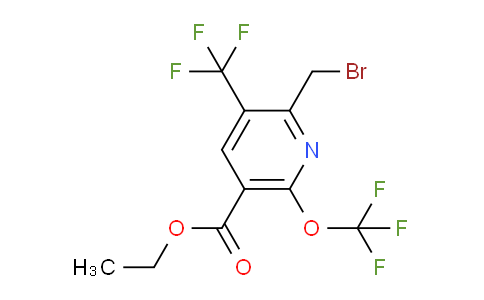 AM144050 | 1804690-88-7 | Ethyl 2-(bromomethyl)-6-(trifluoromethoxy)-3-(trifluoromethyl)pyridine-5-carboxylate