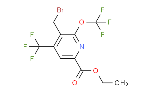 AM144054 | 1804672-80-7 | Ethyl 3-(bromomethyl)-2-(trifluoromethoxy)-4-(trifluoromethyl)pyridine-6-carboxylate