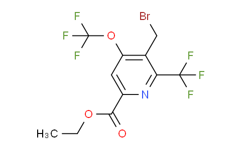 AM144056 | 1803998-46-0 | Ethyl 3-(bromomethyl)-4-(trifluoromethoxy)-2-(trifluoromethyl)pyridine-6-carboxylate