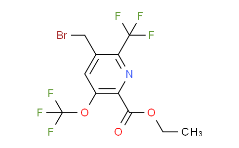 Ethyl 3-(bromomethyl)-5-(trifluoromethoxy)-2-(trifluoromethyl)pyridine-6-carboxylate