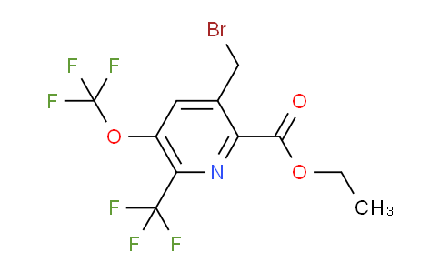 AM144060 | 1804672-89-6 | Ethyl 3-(bromomethyl)-5-(trifluoromethoxy)-6-(trifluoromethyl)pyridine-2-carboxylate