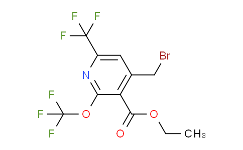 AM144068 | 1805232-80-7 | Ethyl 4-(bromomethyl)-2-(trifluoromethoxy)-6-(trifluoromethyl)pyridine-3-carboxylate