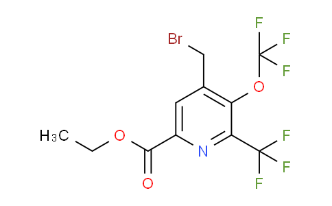 AM144071 | 1804865-37-9 | Ethyl 4-(bromomethyl)-3-(trifluoromethoxy)-2-(trifluoromethyl)pyridine-6-carboxylate
