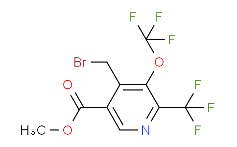 AM144074 | 1806185-55-6 | Methyl 4-(bromomethyl)-3-(trifluoromethoxy)-2-(trifluoromethyl)pyridine-5-carboxylate