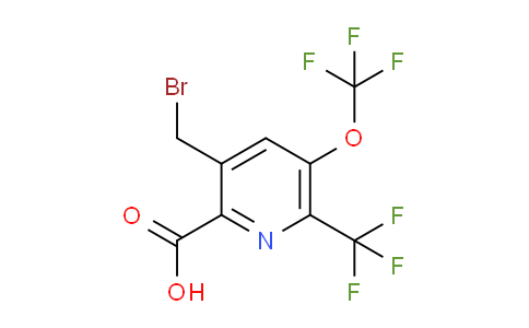3-(Bromomethyl)-5-(trifluoromethoxy)-6-(trifluoromethyl)pyridine-2-carboxylic acid