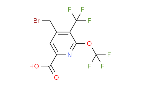 4-(Bromomethyl)-2-(trifluoromethoxy)-3-(trifluoromethyl)pyridine-6-carboxylic acid