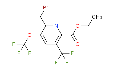 AM144086 | 1805291-62-6 | Ethyl 2-(bromomethyl)-3-(trifluoromethoxy)-5-(trifluoromethyl)pyridine-6-carboxylate