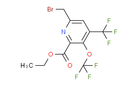 Ethyl 6-(bromomethyl)-3-(trifluoromethoxy)-4-(trifluoromethyl)pyridine-2-carboxylate