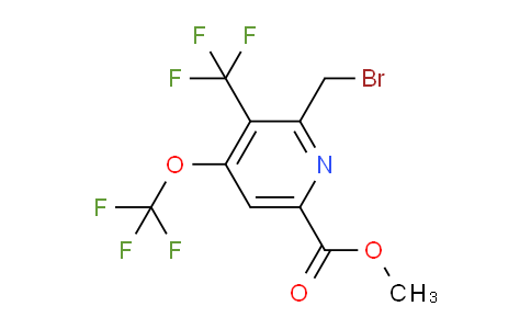 AM144104 | 1804440-91-2 | Methyl 2-(bromomethyl)-4-(trifluoromethoxy)-3-(trifluoromethyl)pyridine-6-carboxylate