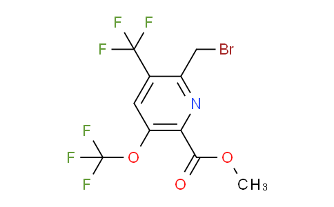 AM144108 | 1805164-99-1 | Methyl 2-(bromomethyl)-5-(trifluoromethoxy)-3-(trifluoromethyl)pyridine-6-carboxylate