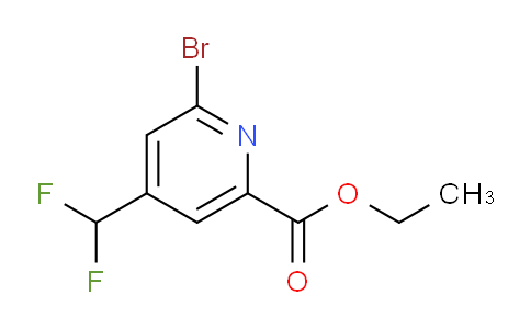 AM144110 | 1804946-46-0 | Ethyl 2-bromo-4-(difluoromethyl)pyridine-6-carboxylate