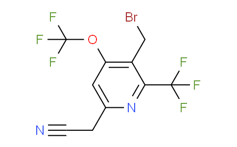 AM144126 | 1805294-82-9 | 3-(Bromomethyl)-4-(trifluoromethoxy)-2-(trifluoromethyl)pyridine-6-acetonitrile