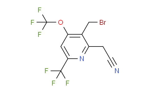 AM144128 | 1806762-33-3 | 3-(Bromomethyl)-4-(trifluoromethoxy)-6-(trifluoromethyl)pyridine-2-acetonitrile