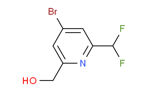 4-Bromo-2-(difluoromethyl)pyridine-6-methanol