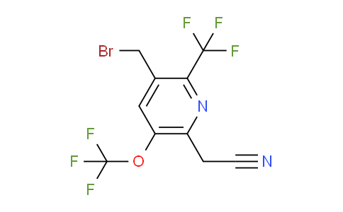 3-(Bromomethyl)-5-(trifluoromethoxy)-2-(trifluoromethyl)pyridine-6-acetonitrile