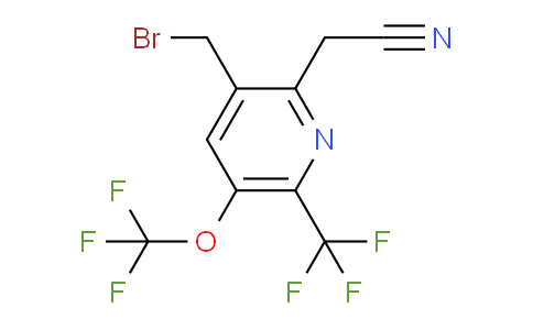 AM144135 | 1805922-98-8 | 3-(Bromomethyl)-5-(trifluoromethoxy)-6-(trifluoromethyl)pyridine-2-acetonitrile