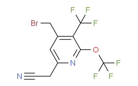 AM144137 | 1805023-10-2 | 4-(Bromomethyl)-2-(trifluoromethoxy)-3-(trifluoromethyl)pyridine-6-acetonitrile