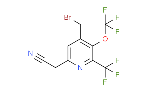 AM144147 | 1804006-87-8 | 4-(Bromomethyl)-3-(trifluoromethoxy)-2-(trifluoromethyl)pyridine-6-acetonitrile