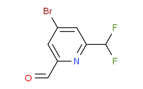 4-Bromo-2-(difluoromethyl)pyridine-6-carboxaldehyde
