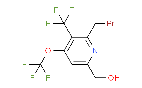 2-(Bromomethyl)-4-(trifluoromethoxy)-3-(trifluoromethyl)pyridine-6-methanol