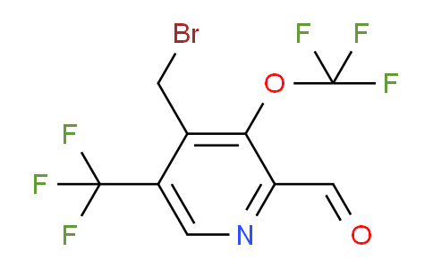 4-(Bromomethyl)-3-(trifluoromethoxy)-5-(trifluoromethyl)pyridine-2-carboxaldehyde