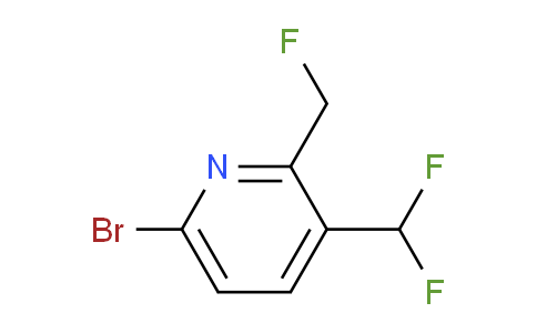 6-Bromo-3-(difluoromethyl)-2-(fluoromethyl)pyridine