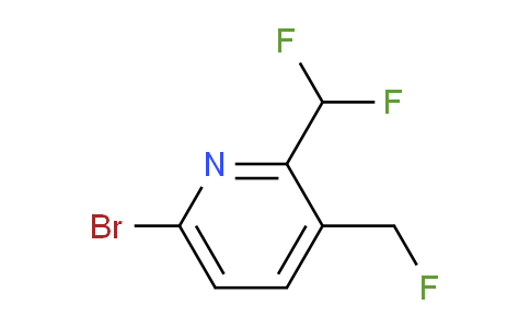 6-Bromo-2-(difluoromethyl)-3-(fluoromethyl)pyridine