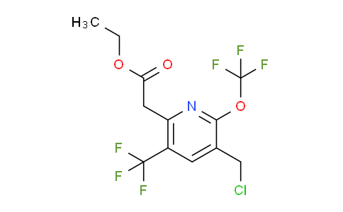 AM144208 | 1804653-64-2 | Ethyl 3-(chloromethyl)-2-(trifluoromethoxy)-5-(trifluoromethyl)pyridine-6-acetate